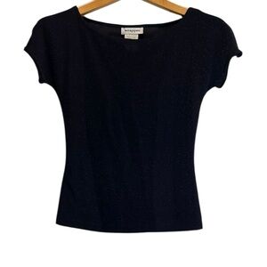 Wrapper Purple Sparkly Short Sleeve Top